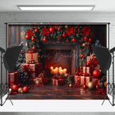 Lofaris Jahrgang Wand Verschwommen Kerzenlicht Weihnachten Hintergrund